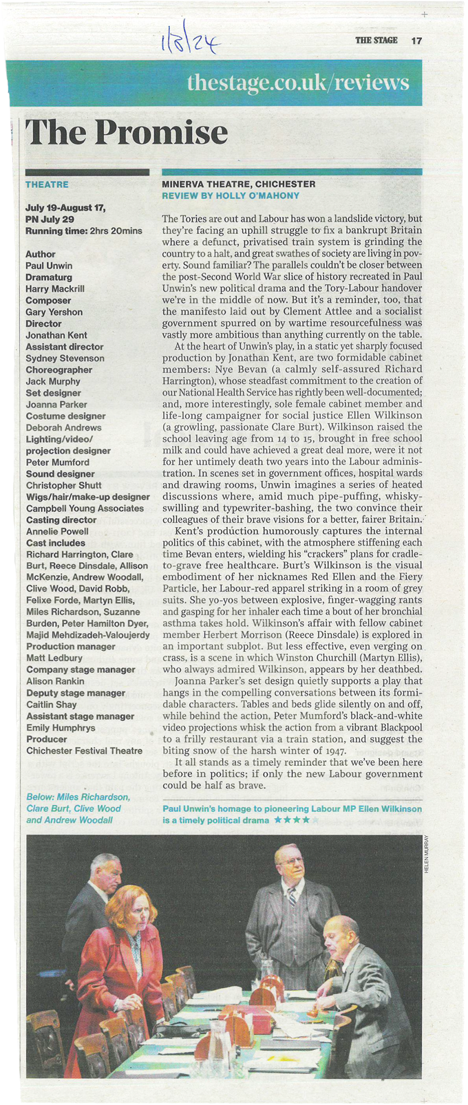 The-Stage-The-Promise-review-in-print